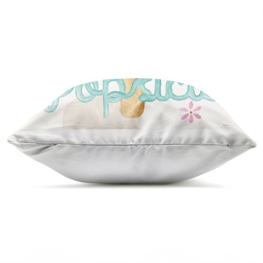 Stupell Industries 18" x 18" Uplifting Summer Phrase Outdoor Print Throw Pillow